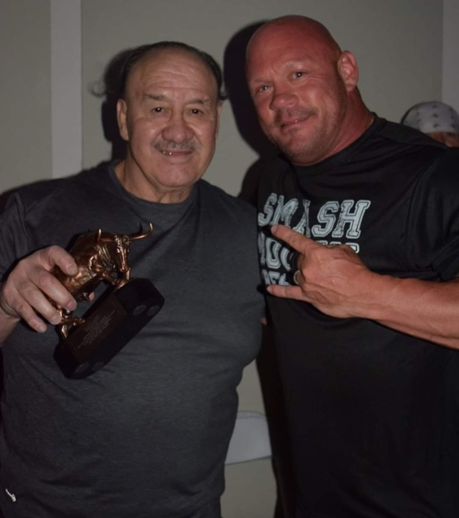 Manny Fernandez with King of Sports Heavyweight Champion  Mike Gunner